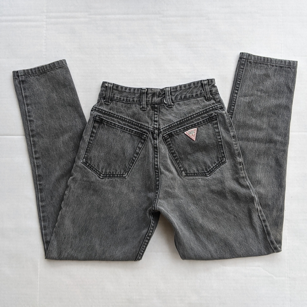 Charcoal guess jeans mom jean